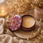 MarLou Candy Blush - Lilla mandalakrukke med duftlys